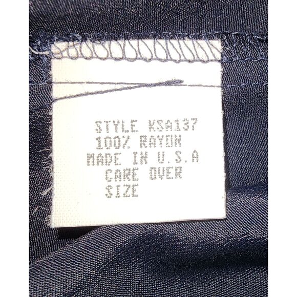 NWT Vintage David Dart Collection Black Button Down Short Sleeve Shirt - Picture 7 of 10